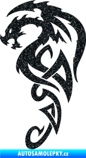 Samolepka Dragon 018 levá Ultra Metalic černá