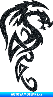 Samolepka Dragon 018 pravá Ultra Metalic černá