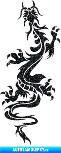 Samolepka Dragon 028 levá Ultra Metalic černá