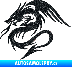 Samolepka Dragon 039 levá Ultra Metalic černá