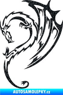 Samolepka Dragon 043 levá Ultra Metalic černá
