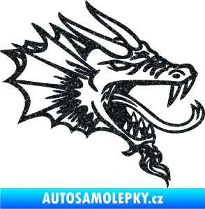 Samolepka Dragon 046 pravá Ultra Metalic černá