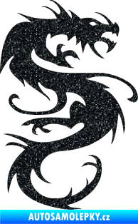 Samolepka Dragon 047 pravá Ultra Metalic černá