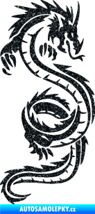 Samolepka Dragon 048 pravá Ultra Metalic černá
