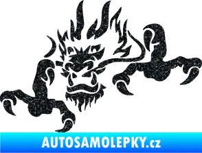 Samolepka Dragon 049 levá Ultra Metalic černá