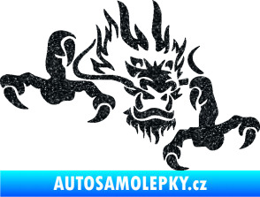 Samolepka Dragon 049 pravá Ultra Metalic černá