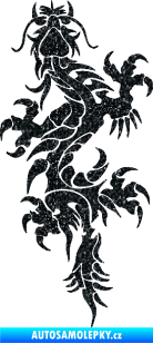 Samolepka Dragon 050 levá Ultra Metalic černá