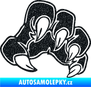 Samolepka Drápy 001 pravá Ultra Metalic černá