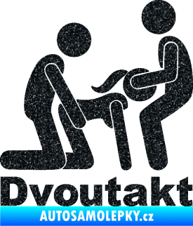 Samolepka Dvoutakt pravá Ultra Metalic černá
