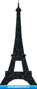 Samolepka Eifelova věž 001 Ultra Metalic černá