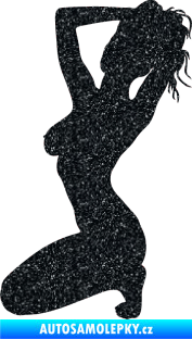 Samolepka Erotická žena 012 levá Ultra Metalic černá