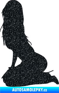 Samolepka Erotická žena 013 levá Ultra Metalic černá
