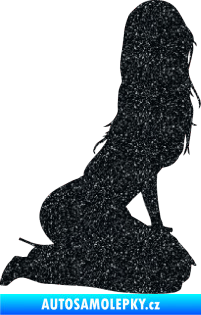 Samolepka Erotická žena 013 pravá Ultra Metalic černá
