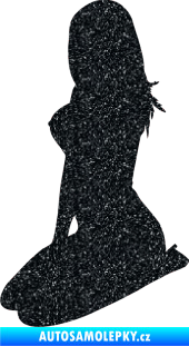 Samolepka Erotická žena 032 levá Ultra Metalic černá
