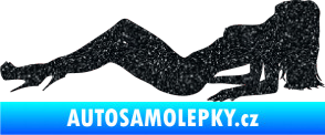Samolepka Erotická žena 046 levá Ultra Metalic černá