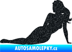 Samolepka Erotická žena 051 levá Ultra Metalic černá
