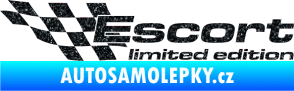 Samolepka Escort limited edition levá Ultra Metalic černá