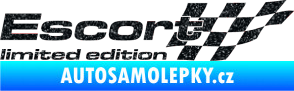 Samolepka Escort limited edition pravá Ultra Metalic černá