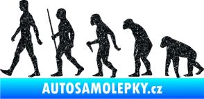 Samolepka Evoluce 001 levá Ultra Metalic černá