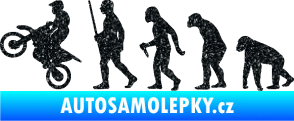 Samolepka Evoluce 002 motokros levá Ultra Metalic černá