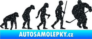 Samolepka Evoluce 003 hokej pravá Ultra Metalic černá