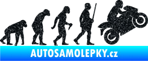 Samolepka Evoluce 004 pravá motorkář Ultra Metalic černá