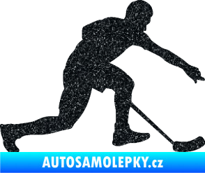 Samolepka Florbal 005 pravá Ultra Metalic černá