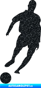 Samolepka Fotbalista 007 levá Ultra Metalic černá