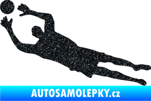 Samolepka Fotbalista 026 levá brankář Ultra Metalic černá