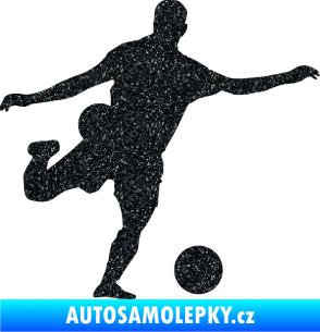 Samolepka Fotbalista 032 pravá Ultra Metalic černá