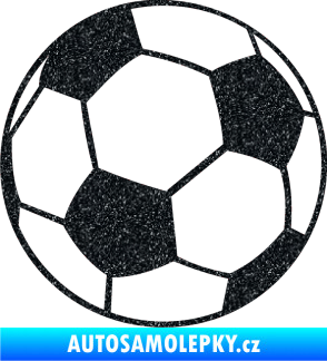 Samolepka Fotbalový míč 001 Ultra Metalic černá