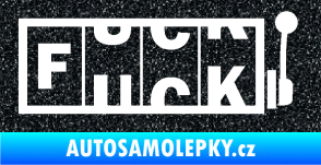 Samolepka Fuck kasino Ultra Metalic černá