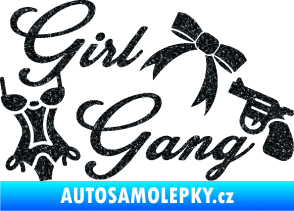 Samolepka Girl gang 001 Ultra Metalic černá