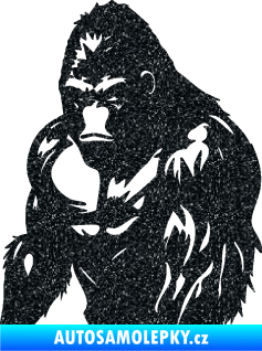 Samolepka Gorila 004 levá Ultra Metalic černá
