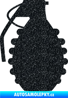 Samolepka Granát 002 levá Ultra Metalic černá