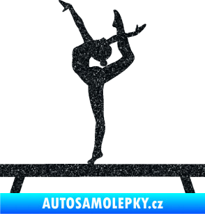 Samolepka Gymnastka 003 levá kladina Ultra Metalic černá