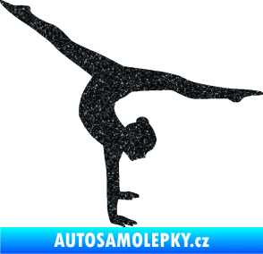 Samolepka Gymnastka 005 pravá Ultra Metalic černá