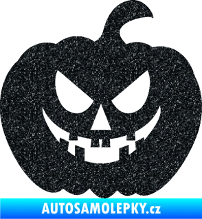 Samolepka Halloween 015 pravá dýně Ultra Metalic černá