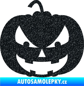Samolepka Halloween 016 levá dýně Ultra Metalic černá