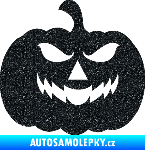 Samolepka Halloween 018 pravá dýně Ultra Metalic černá