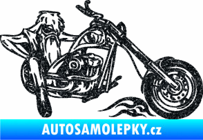 Samolepka Harley 001 pravá Ultra Metalic černá