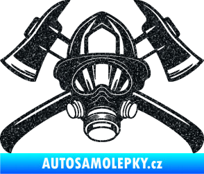 Samolepka Hasič 014 Ultra Metalic černá