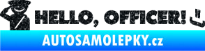 Samolepka Hello, Officer! Ultra Metalic černá