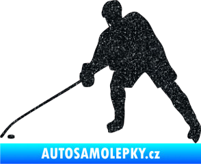 Samolepka Hokejista 002 levá Ultra Metalic černá