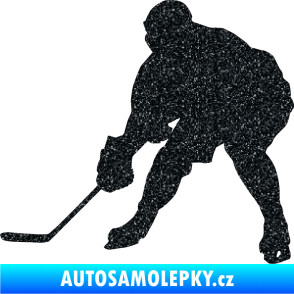 Samolepka Hokejista 016 levá Ultra Metalic černá