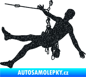 Samolepka Horolezec 002 pravá Ultra Metalic černá
