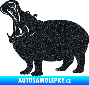 Samolepka Hroch 002 levá Ultra Metalic černá