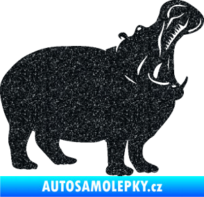 Samolepka Hroch 002 pravá Ultra Metalic černá
