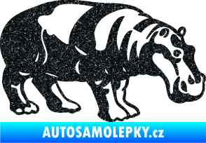 Samolepka Hroch 003 pravá Ultra Metalic černá