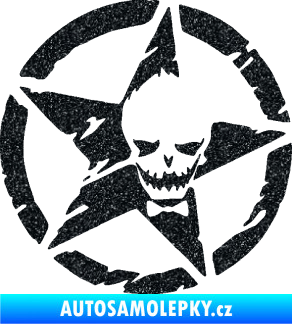 Samolepka Hvězda army 007 pravá joker Ultra Metalic černá